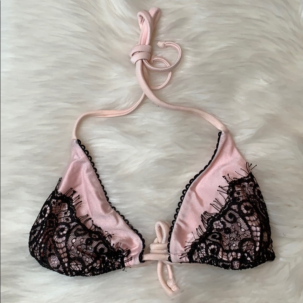 Beach Bunny pink lace bikini set M - Picture 2 of 3